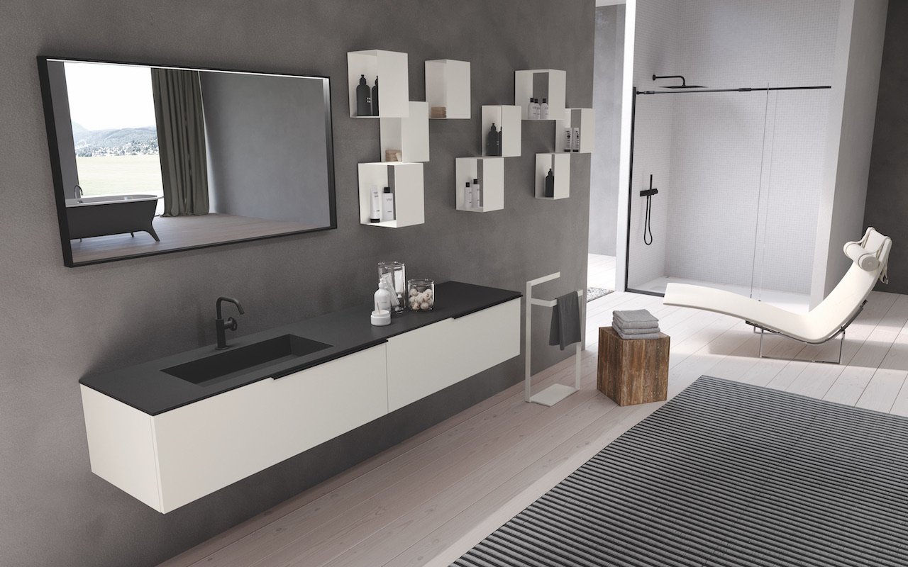 Urban Metal Cubes Bathroom Wall Storage