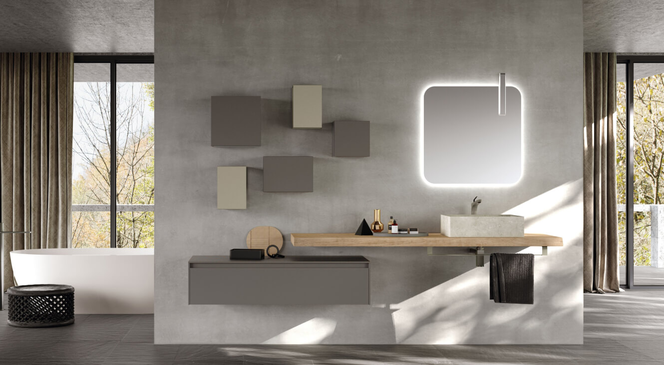 Urban Modo Vessel in Luxury Bathroom Vanity