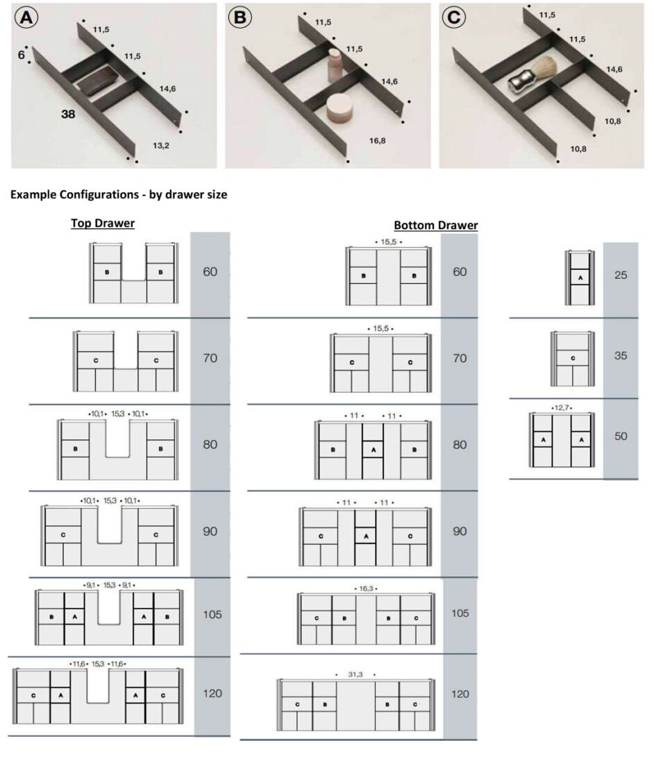 Inner Cabinet Dividers Description