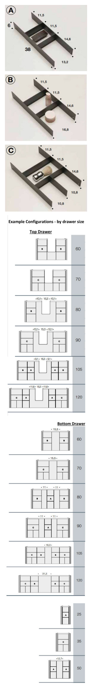 Inner Cabinet Dividers Description